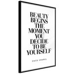 Paris Prix Affiche Murale Encadrée  Beginning of the Beauty. Coloris disponibles : Jaune, Noir