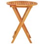 Voir la diapositive 3 : VIDAXL Table de jardin pliable Ø60x75 cm Bois d'eucalyptus solide