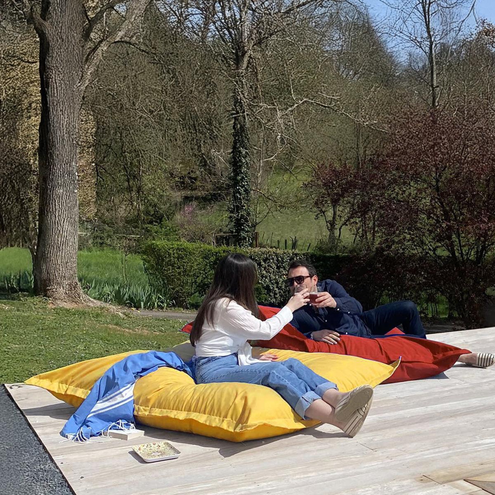 Voir la diapositive 1 : MATELAS POUR TOUS Matelas pour tous | pouf géant florida 140x180cm