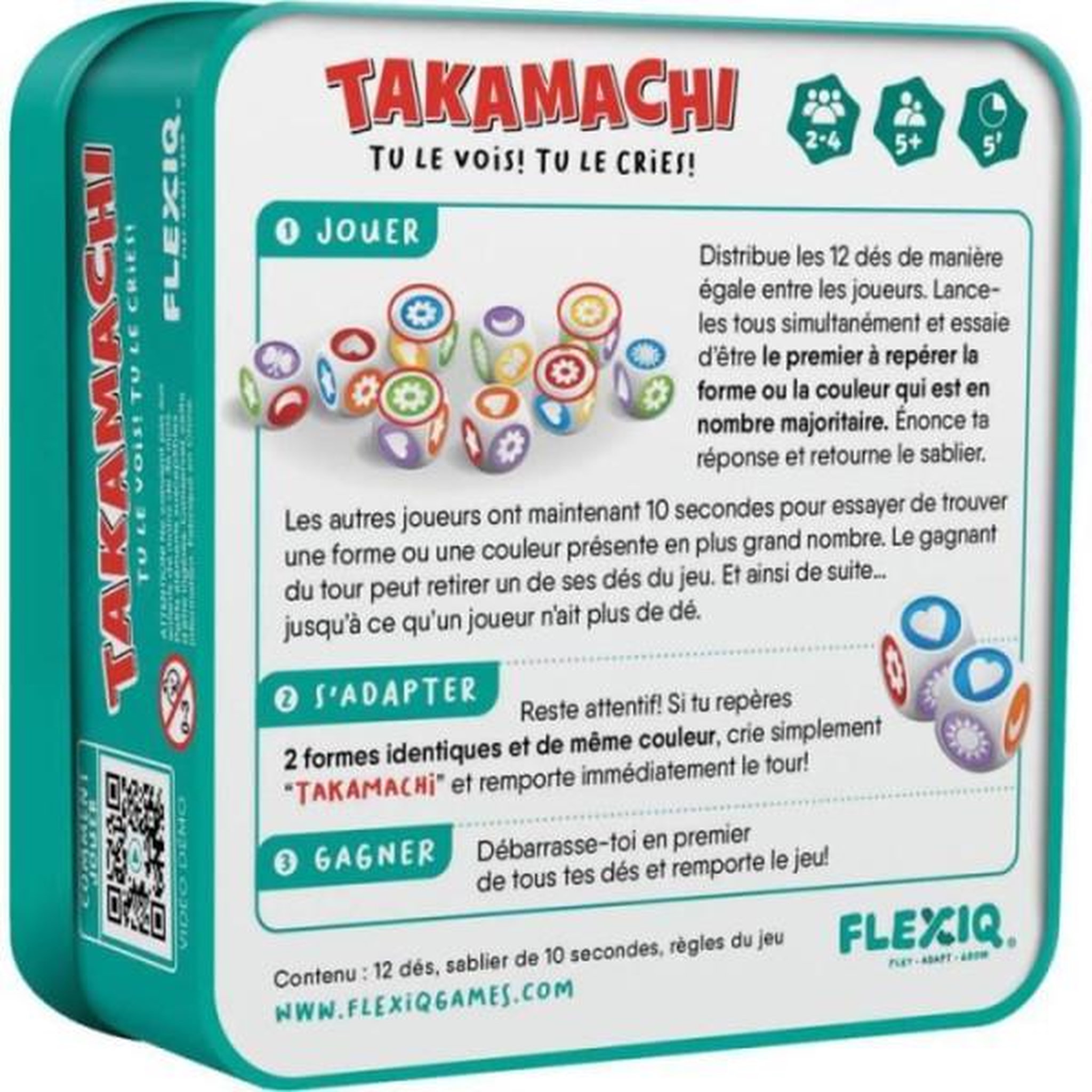 Voir la diapositive 4 : Asmodee Asmodee - takamachi - jeu de dés - observation et rapidité - moins de 30 min - des 5ans