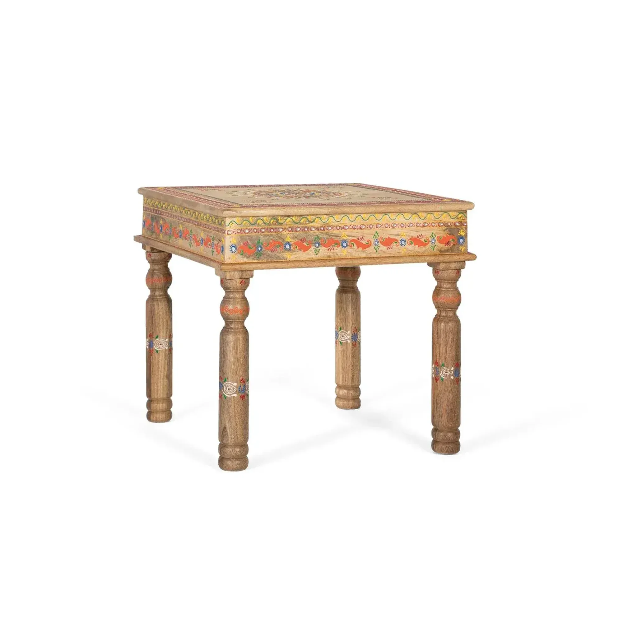 Voir la diapositive 2 : GINER Y COLOMER SL Table basse en bois de manguier 58 cm style artisanal ethnique
