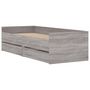 Voir la diapositive 4 : VIDAXL Cadre de lit avec tiroirs sans matelas sonoma gris 90x200 cm