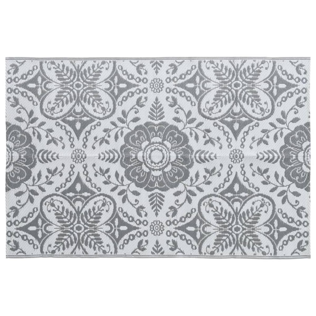 VIDAXL Tapis d'exterieur ARAKIL Gris clair 190x290 cm PP