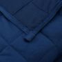 Voir la diapositive 5 : VIDAXL Couverture lestée Bleu 235x290 cm 15 kg Tissu