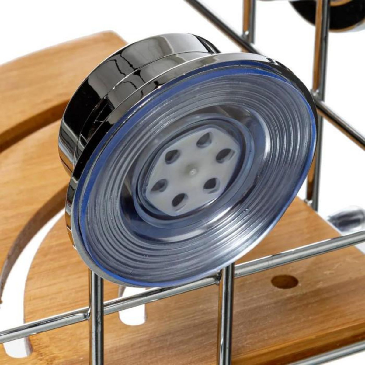 FIVE Etagère d'Angle de Douche  Ventouse  26cm Naturel