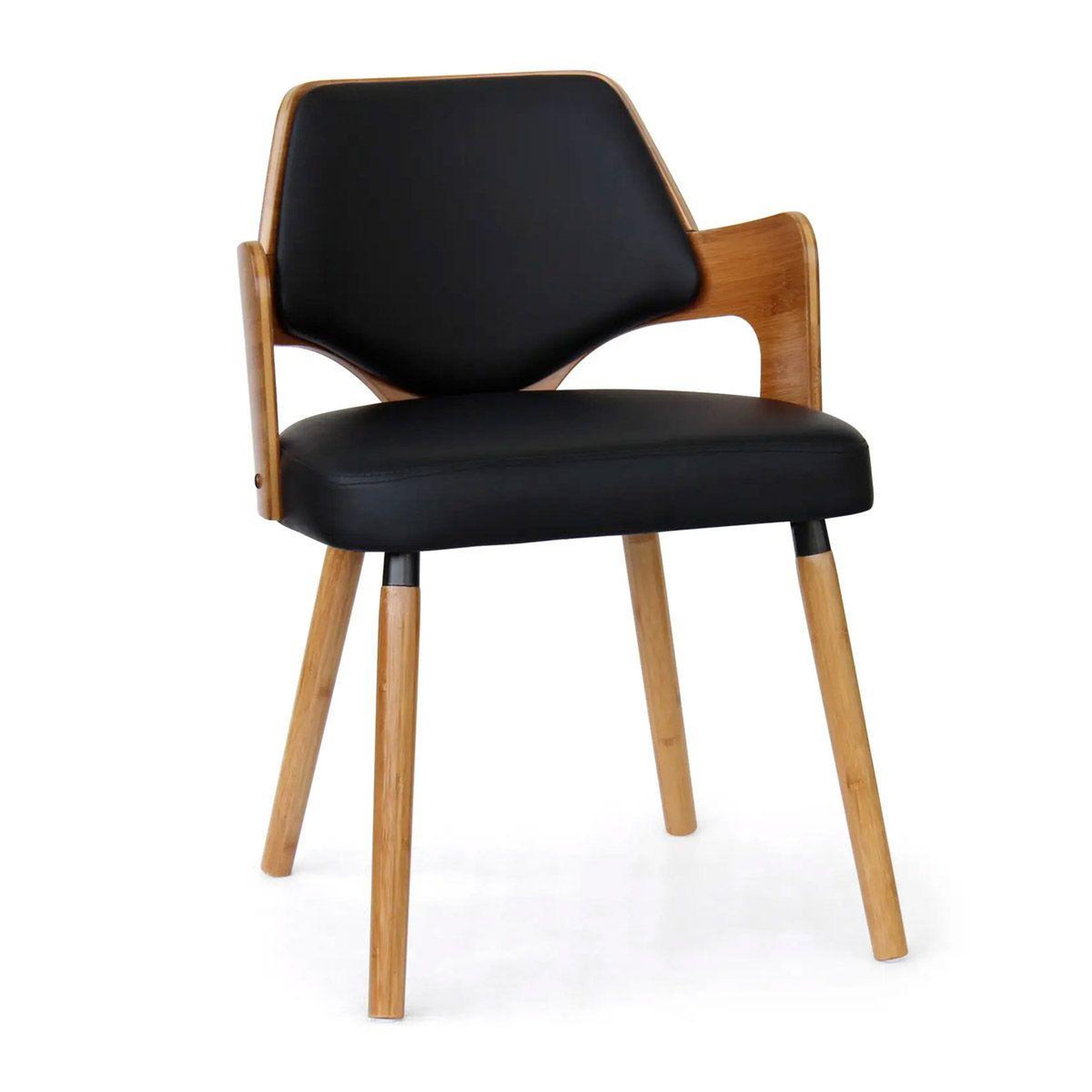 Voir la diapositive 2 : Paris Prix Lot de 6 Chaises Design  Aley  72cm Noir & Naturel