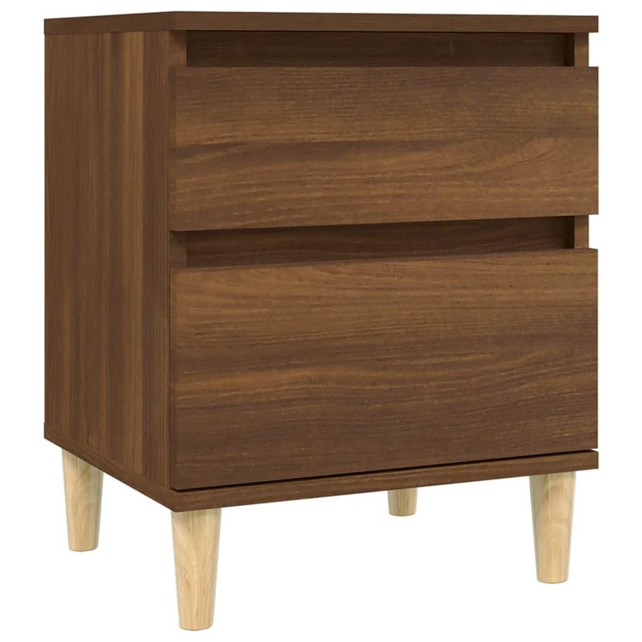 Voir la diapositive 2 : VIDAXL Table de chevet Chene marron 40x35x50 cm