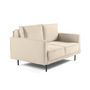 Voir la diapositive 4 : LISA DESIGN Charlie - canapé droit 2 places - en tissu velours relief