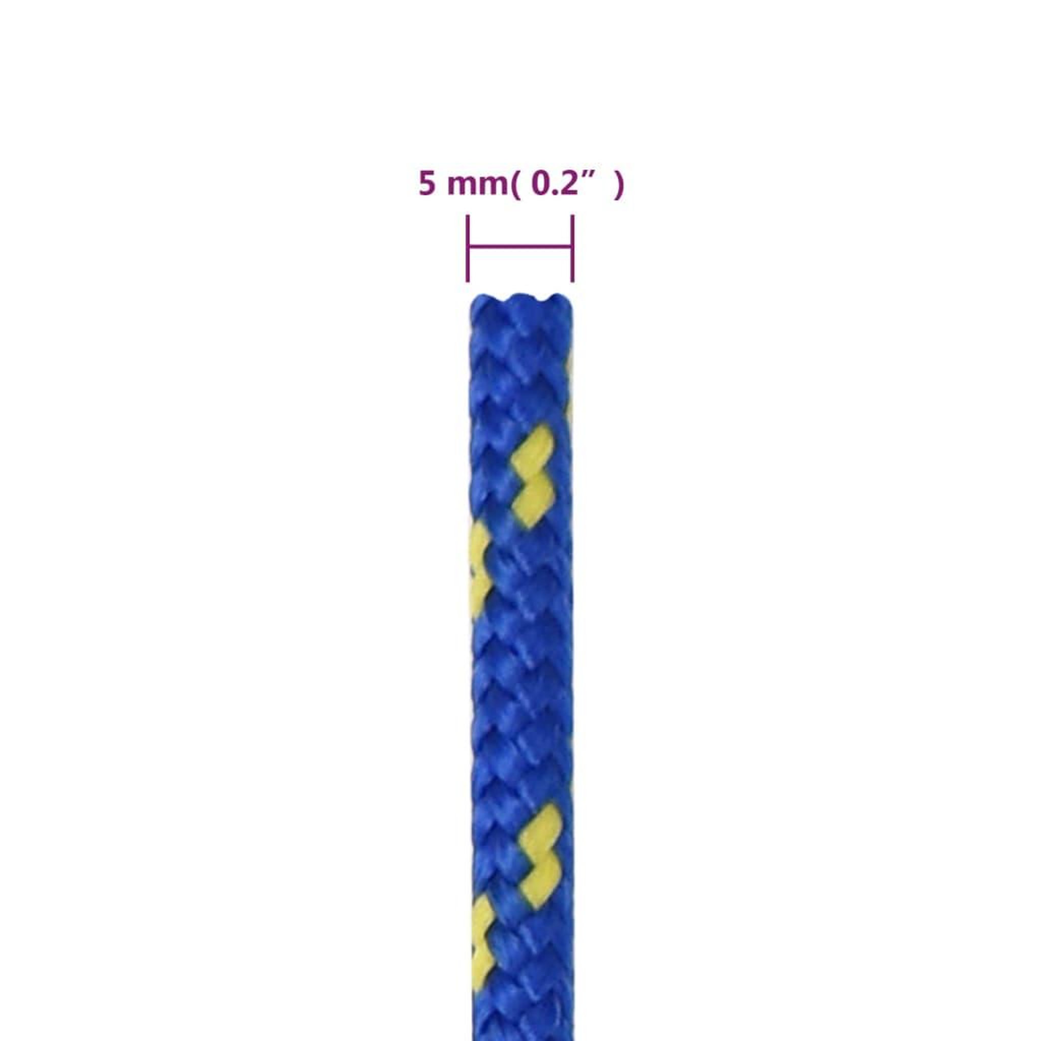 Voir la diapositive 6 : VIDAXL Corde de bateau Bleu 5 mm 500 m Polypropylene