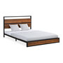 Voir la diapositive 1 : HomeStyle4U Lit en métal bios avec matelas140x200