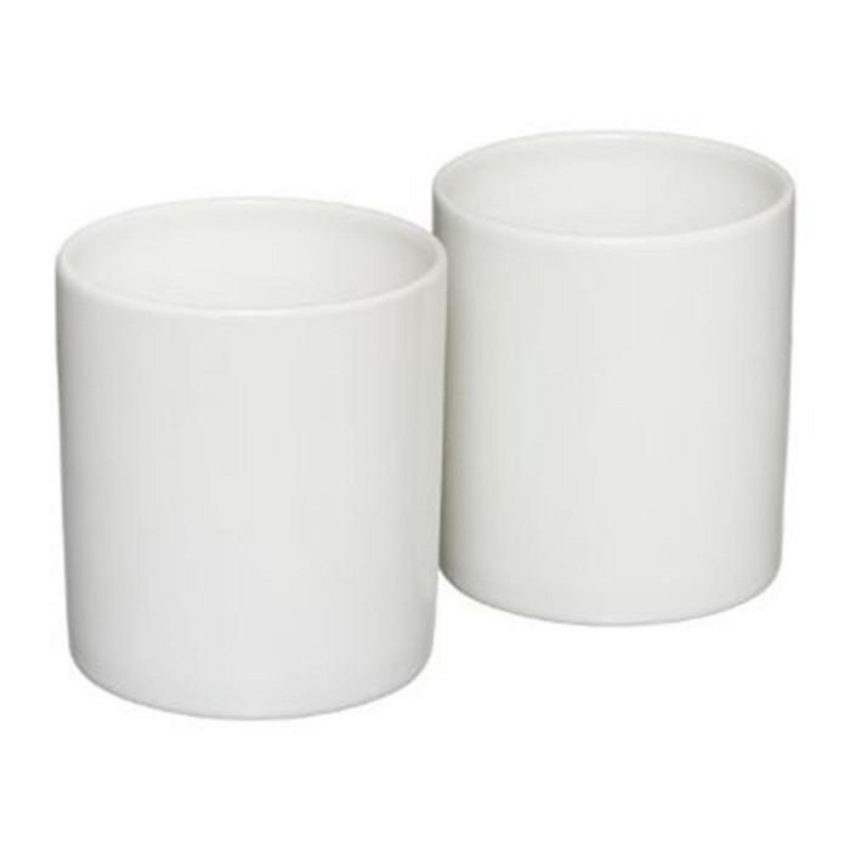 FIVE Lot de 2 Pots à Épices  Céramique  18cm Blanc