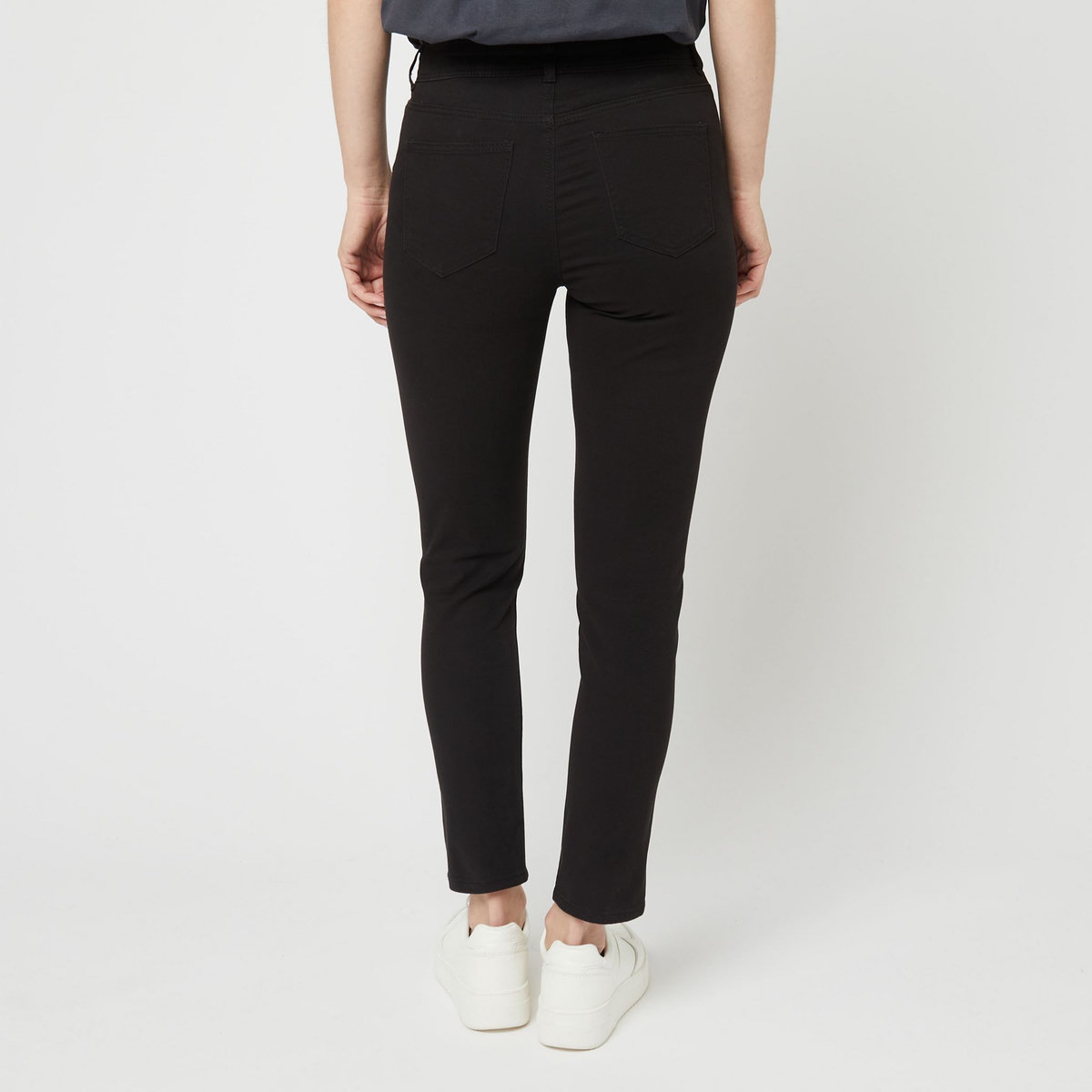 INEXTENSO Pantalon noir uni femme
