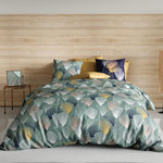 ATELIER DU COTON Housse de couette 240x220 COTTEY + 2 taies coton 57 fils