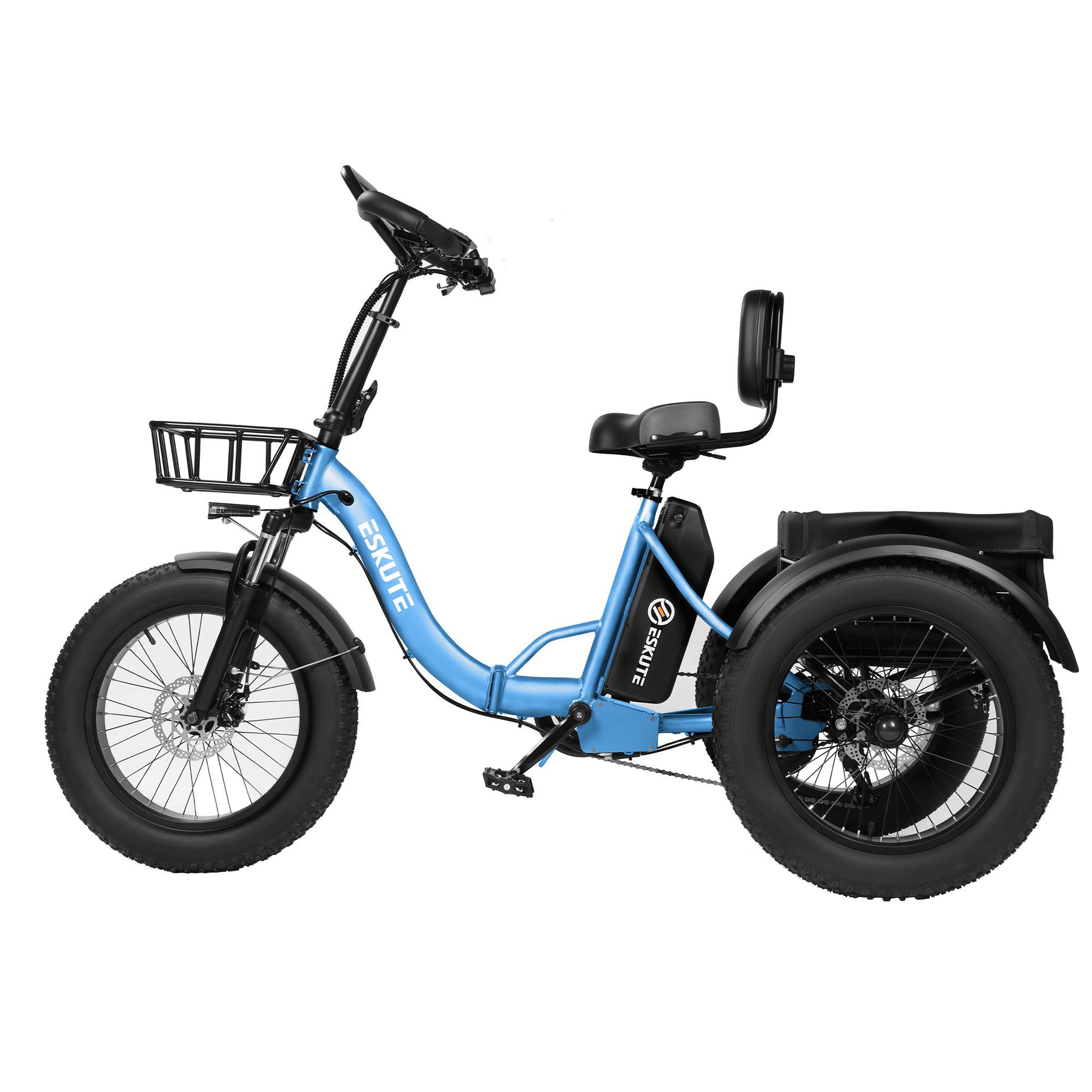 Voir la diapositive 2 : ESKUTE Tricycle Électrique 20  ESKUTE T302PRO