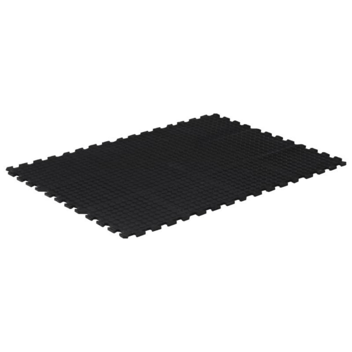 VIDAXL Carreau de sol en caoutchouc noir 12 mm 90x120 cm
