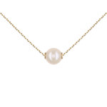 L'ATELIER D'AZUR Collier Femme Or Jaune - Pendentif Perle