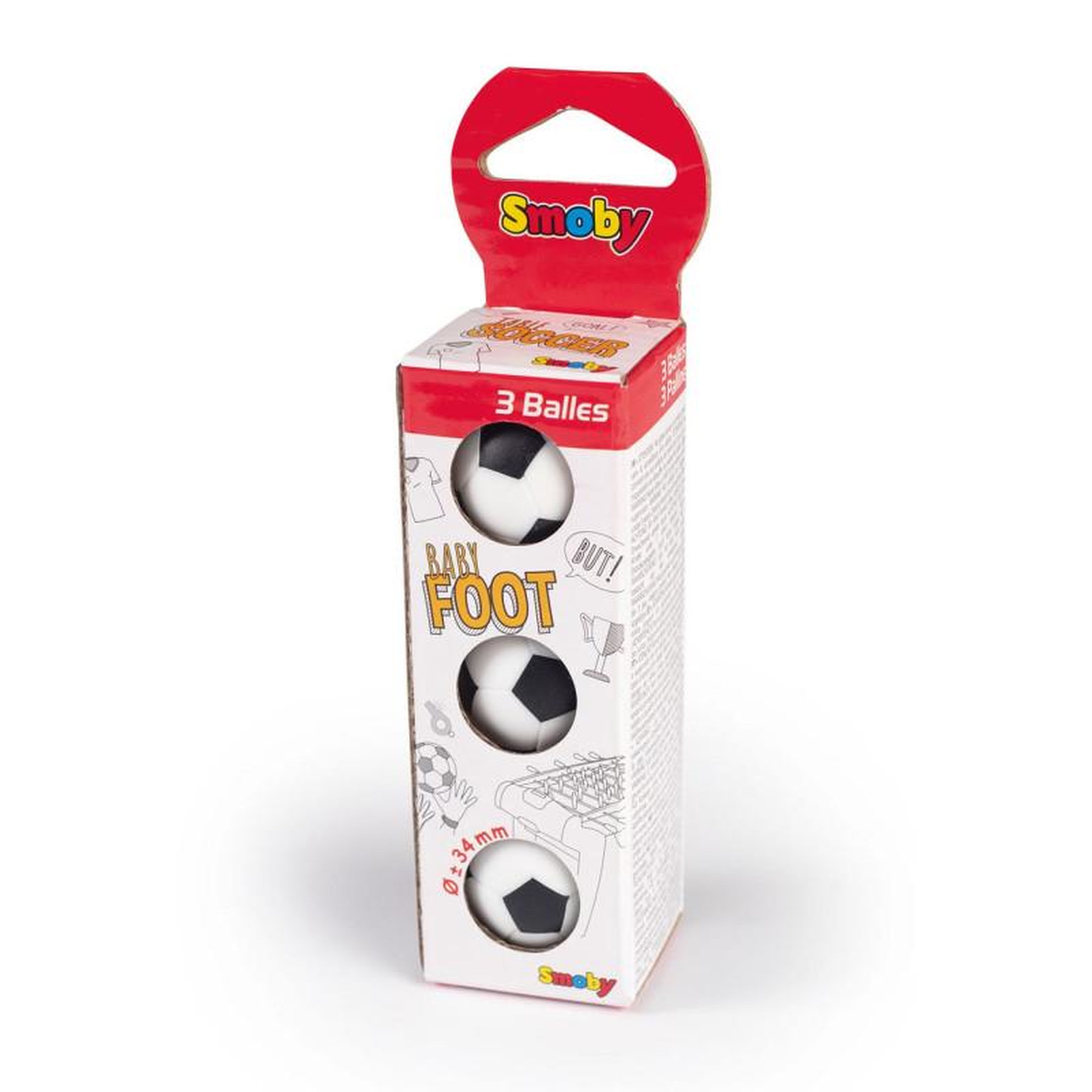 Voir la diapositive 2 : SMOBY Smoby 3 balles de baby-foot 140712