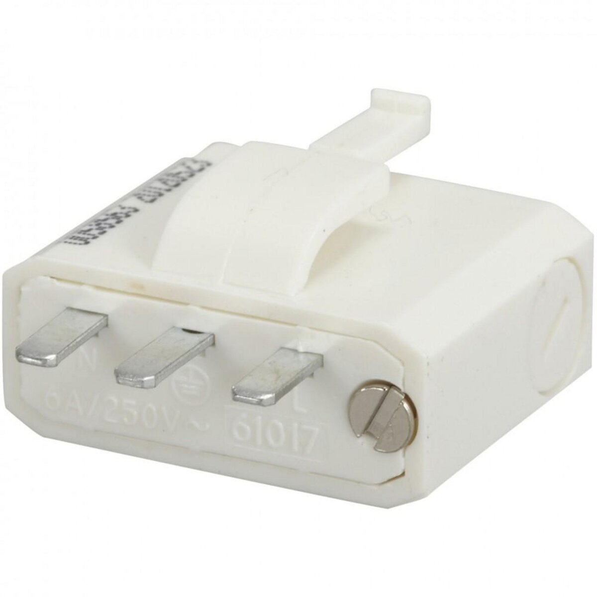 CENTRALE BRICO Fiche électrique mâle 2 pôles + terre, 4 A, DEBFLEX