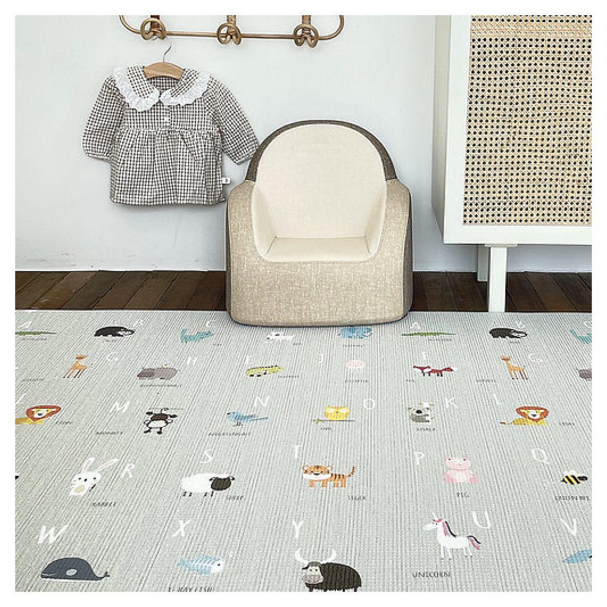 Voir la diapositive 3 : DWINGULER Tapis de jeu réversible gris crépuscule