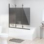 Voir la diapositive 1 : VIDAXL Cabine de douche pliable 3 panneaux 130x130 cm ESG Noir