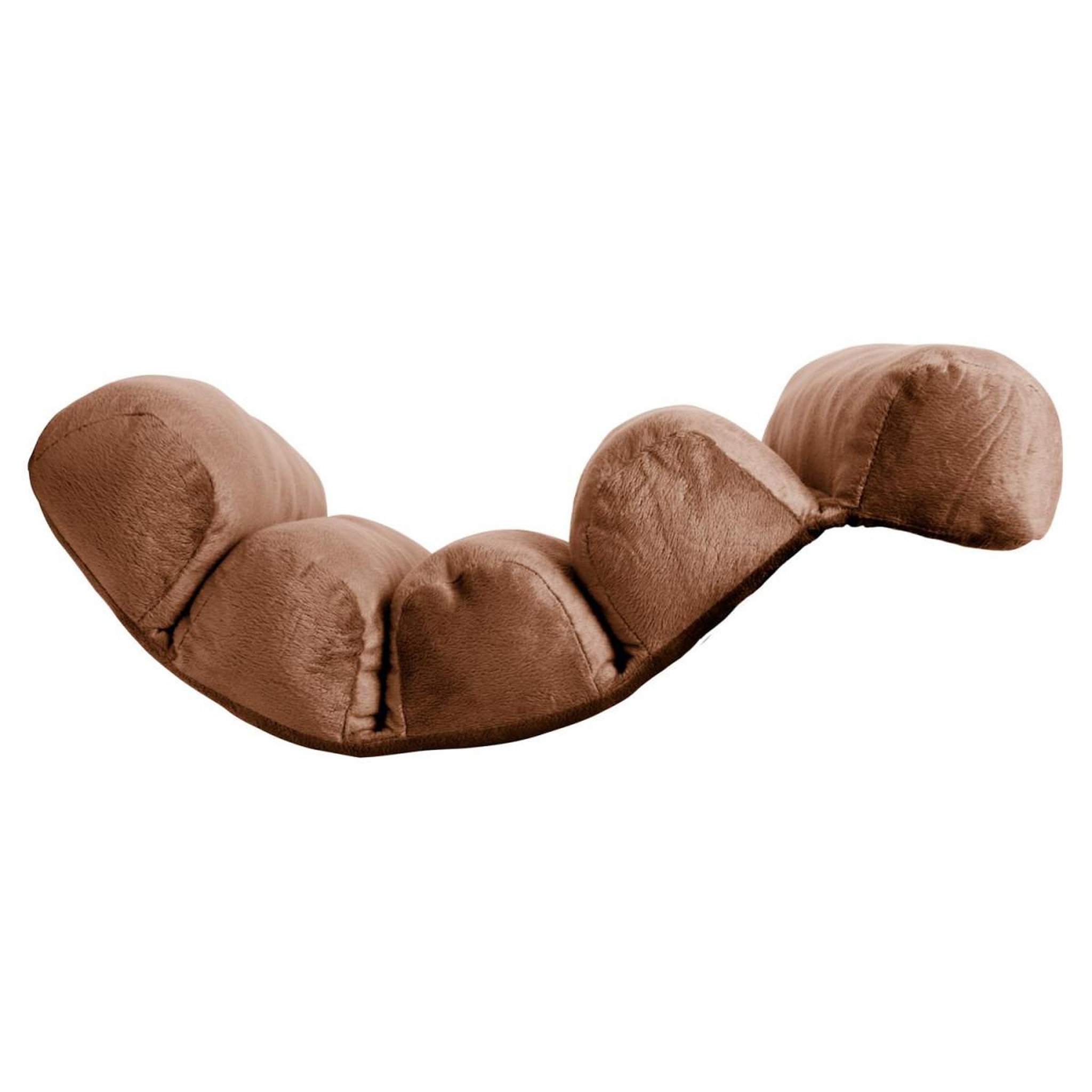 Voir la diapositive 3 : SENSLY Coussin de relaxation  multi-positions  53cm marron