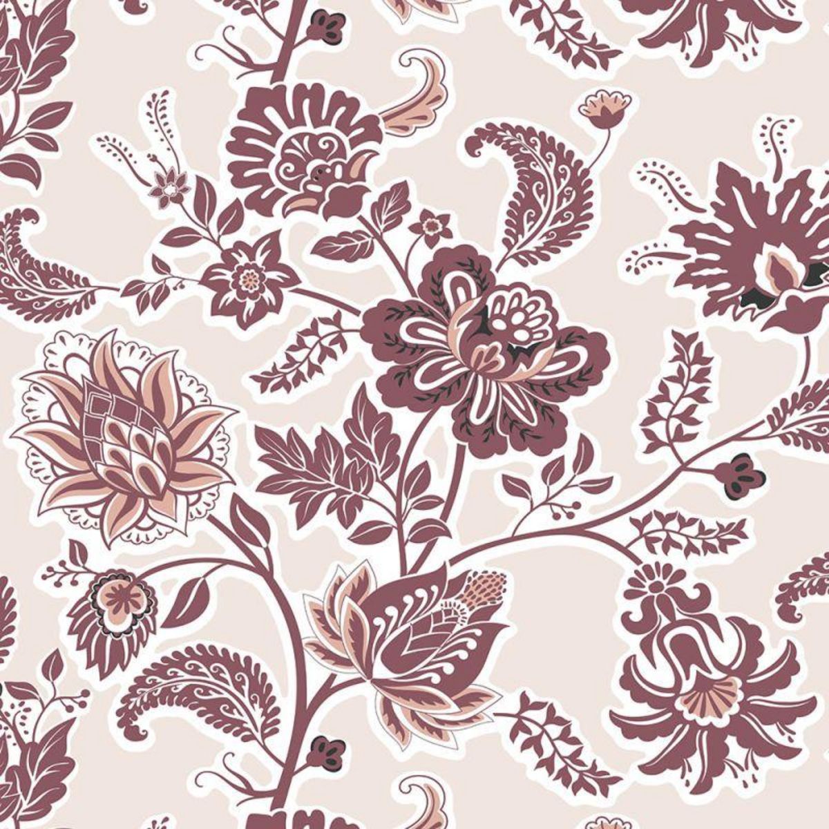 UNIVERS DECOR Pack complet housse de couette réversible pour lit 180 x 200 cm  King size  Cashemire bordeaux