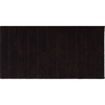 GUY LEVASSEUR Tapis de bain rectangulaire en coton uni 60x120cm. Coloris disponibles : Marron