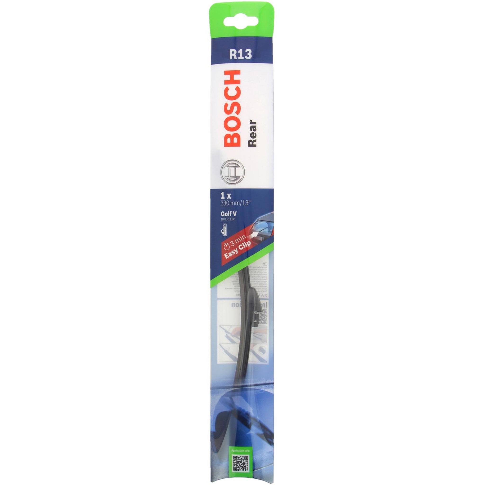 Voir la diapositive 3 : BOSCH Balai d'essuie-glace arrière BOSCH GOLF VN°R13