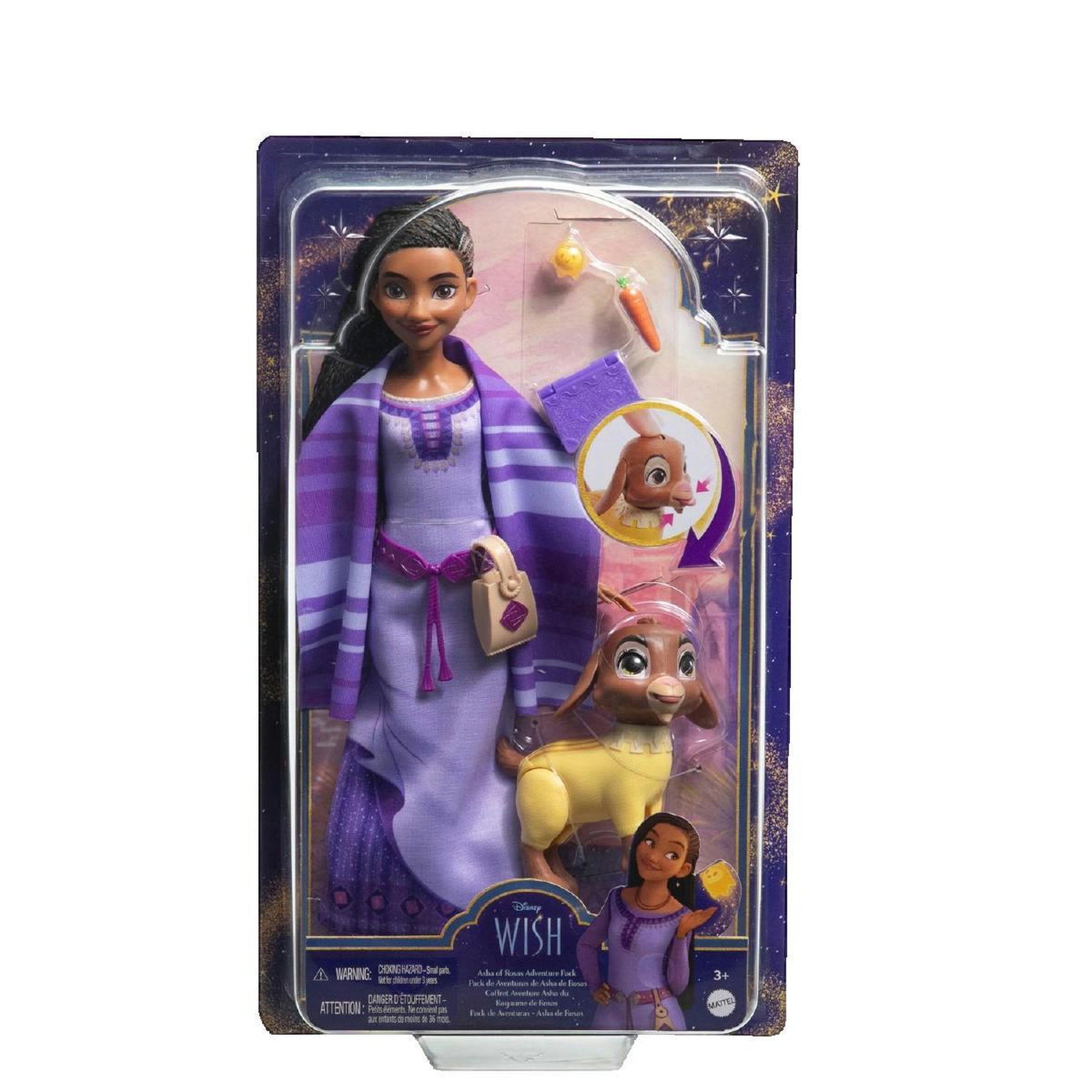MATTEL COFFRET ASHA VOYAGE - MATTEL - HPX25 - POUPEE MANNEQUIN DISNEY