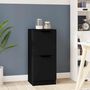 Voir la diapositive 1 : VIDAXL Buffet noir 30x30x70 cm bois d'ingenierie