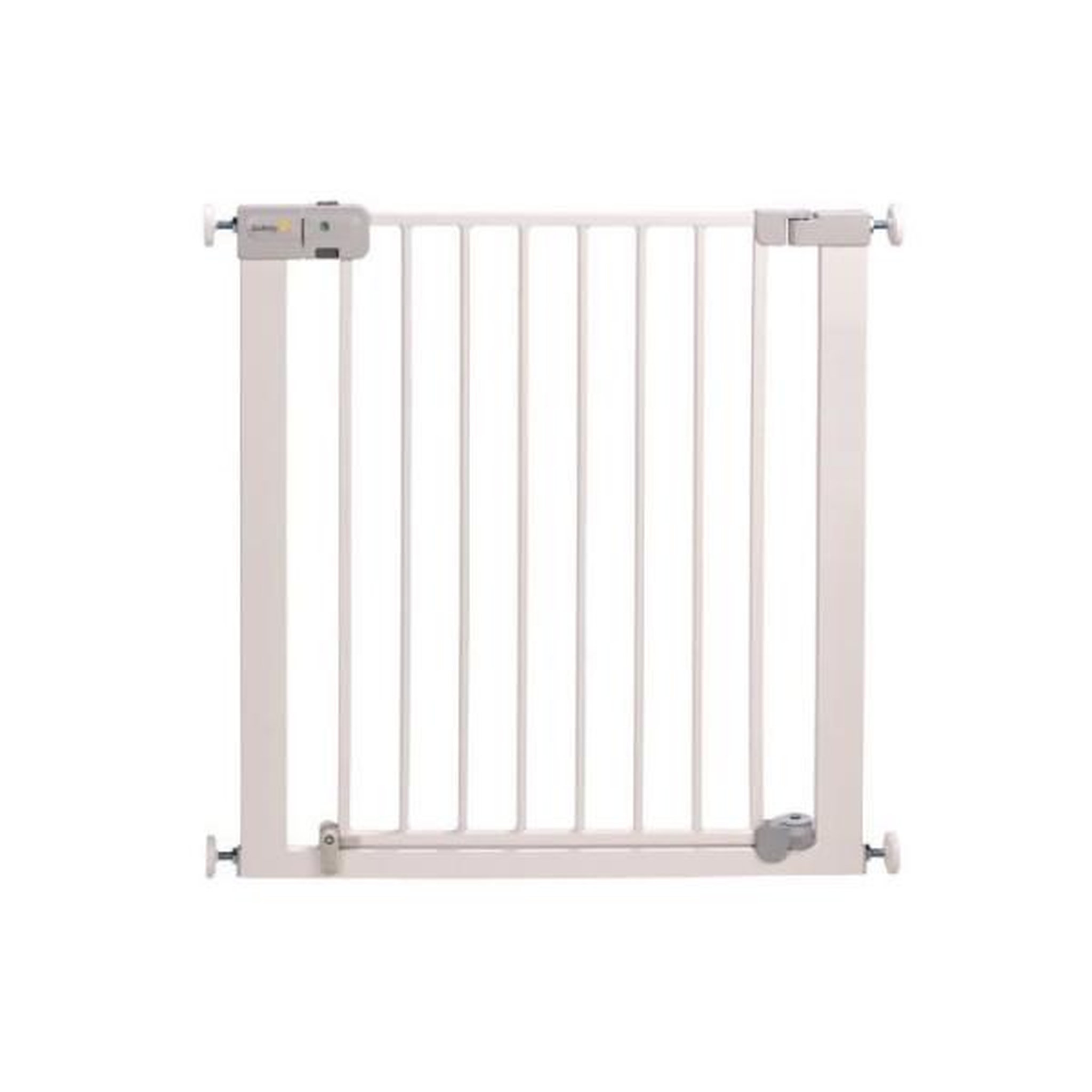 Voir la diapositive 2 : SAFETY 1ST Safety 1st barriere de sécurité enfant 73-80cm, blanc, métal, auto close, 4 points de pression