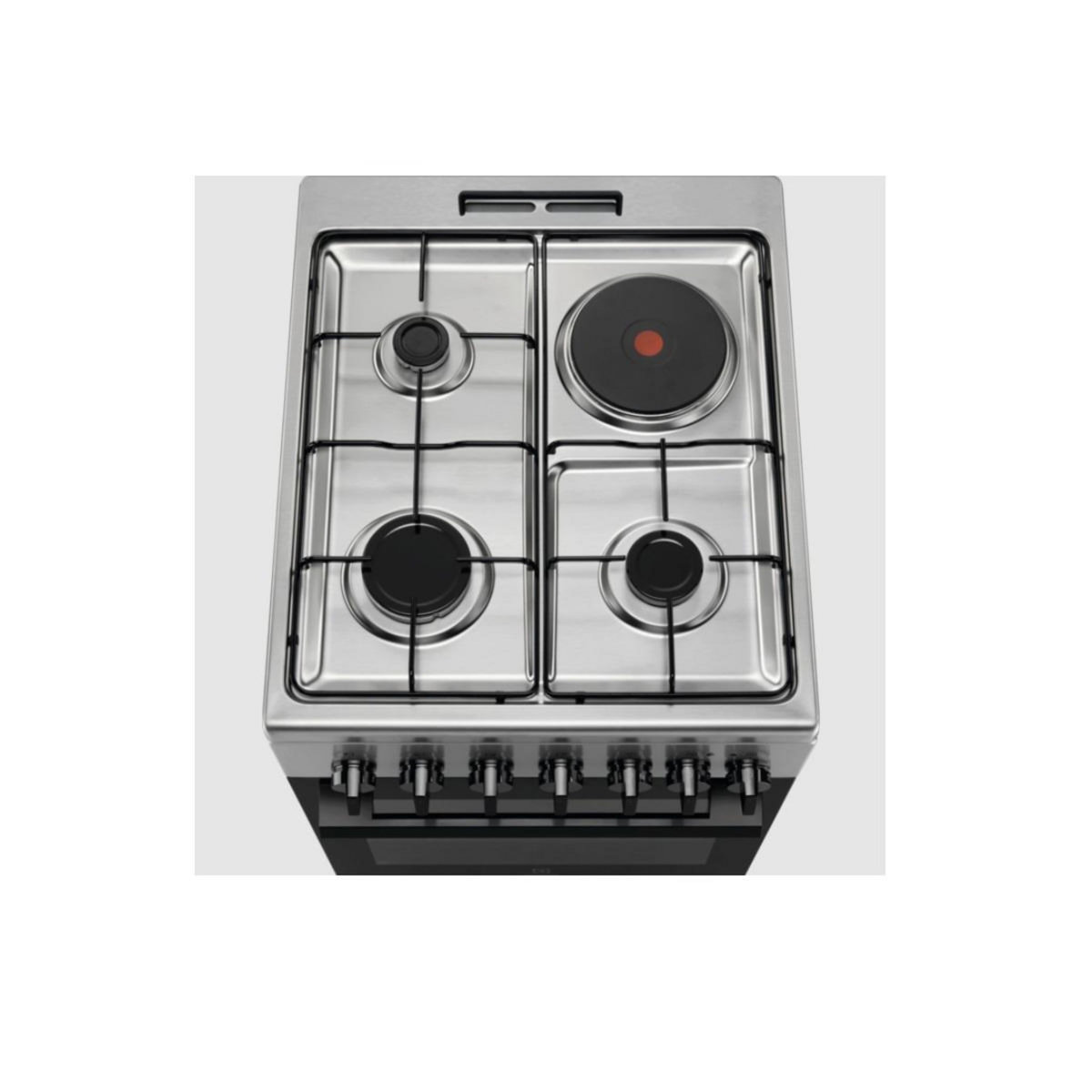 ELECTROLUX Cuisinière mixte 57l 4 feux inox - LKM520011X