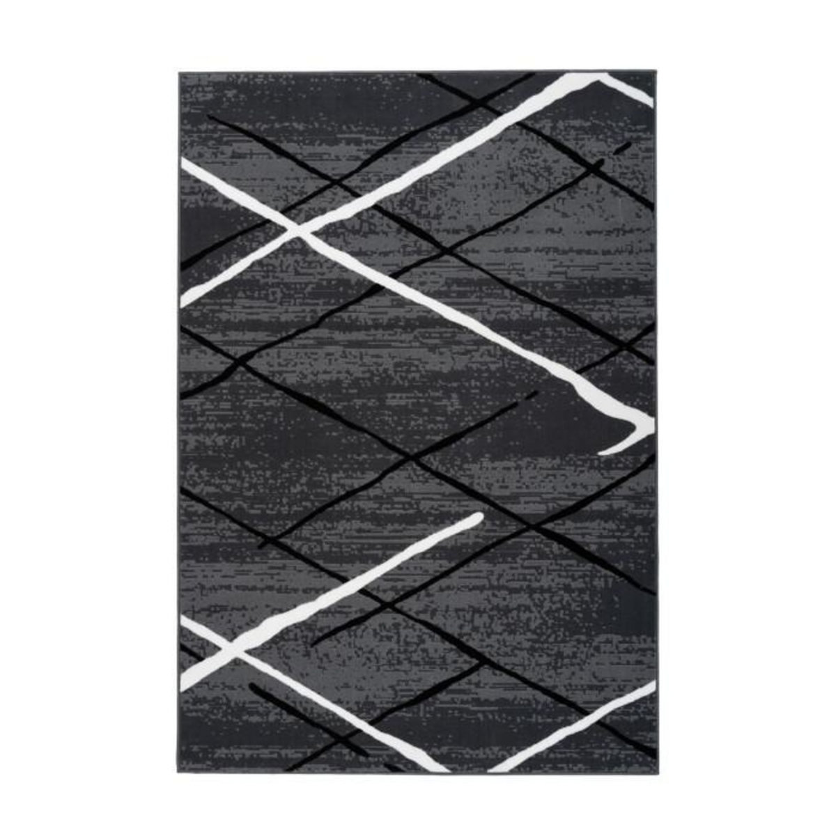 Paris Prix Tapis Rayures à Poils Courts  Vancouver I  Gris