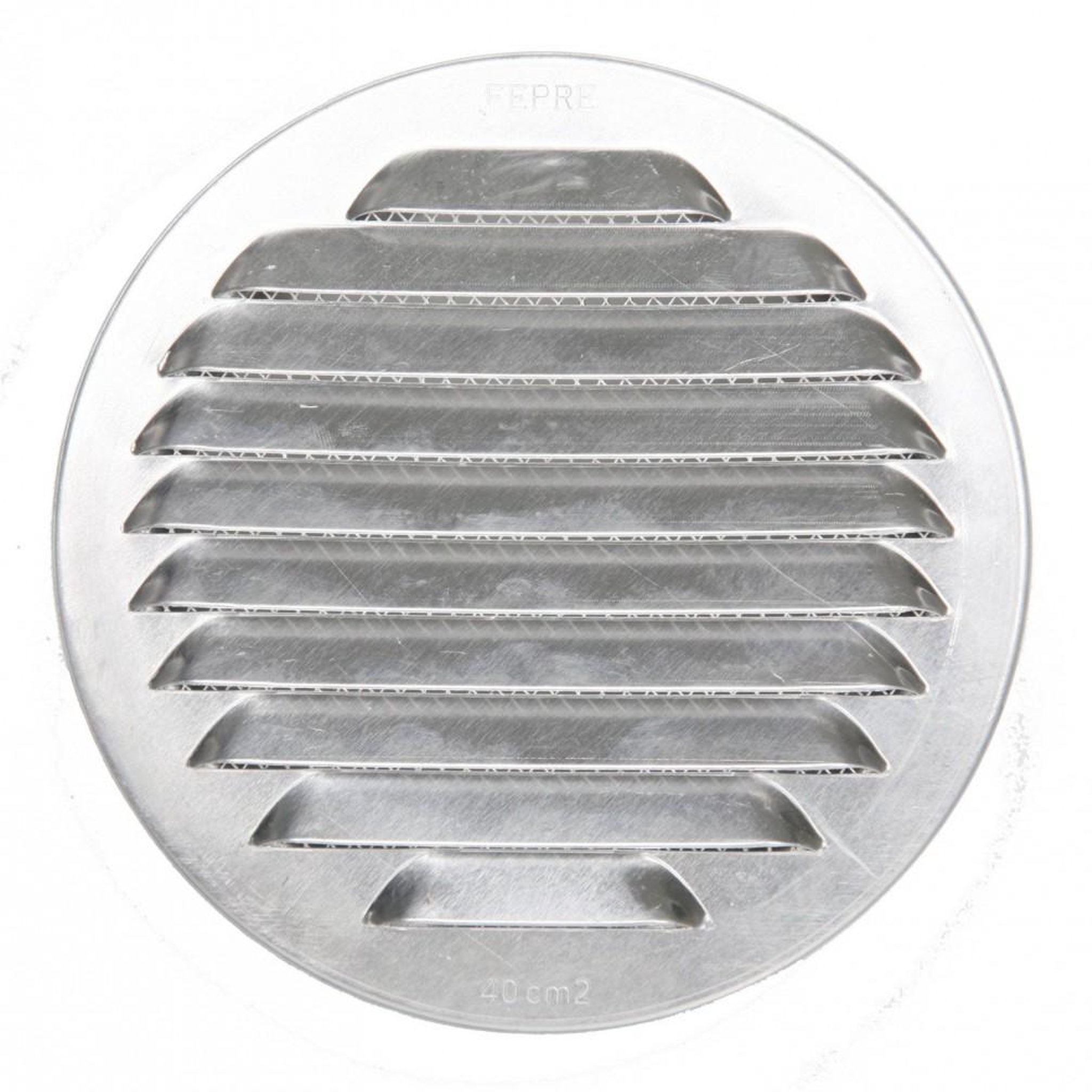 CENTRALE BRICO Grille d'aération aluminium naturel Diam.11 cm