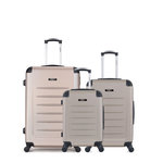 BLUESTAR BLUESTAR - LOT DE 3 - Valises grand format, weekend et cabine OPERA. Coloris disponibles : Orange, Beige, Bleu, Rose, Gris, Noir