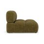 Voir la diapositive 3 : LISA DESIGN Grace - module d'assise sans accoudoir en velours texturé