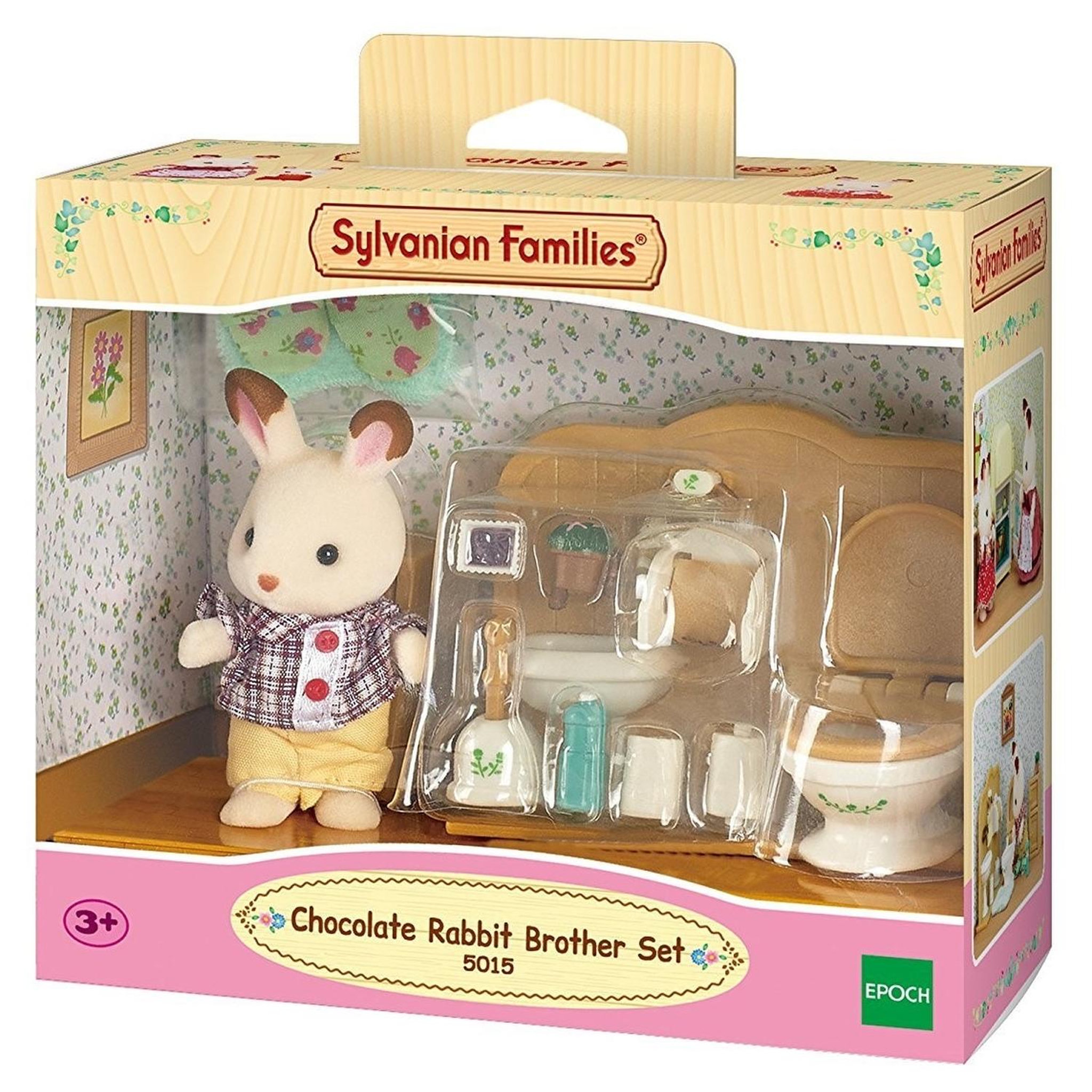 Voir la diapositive 3 : Sylvanian families 5015 - Frère lapin chocolat toilettes - Sylvanian Families