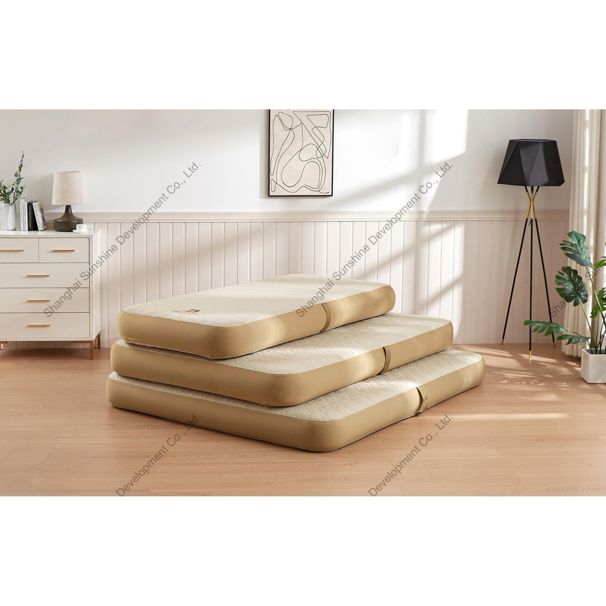 RELX TIME Matelas gonflable - RELXTIME - Modèle Single - En Dropstich - 200 x 100 cm
