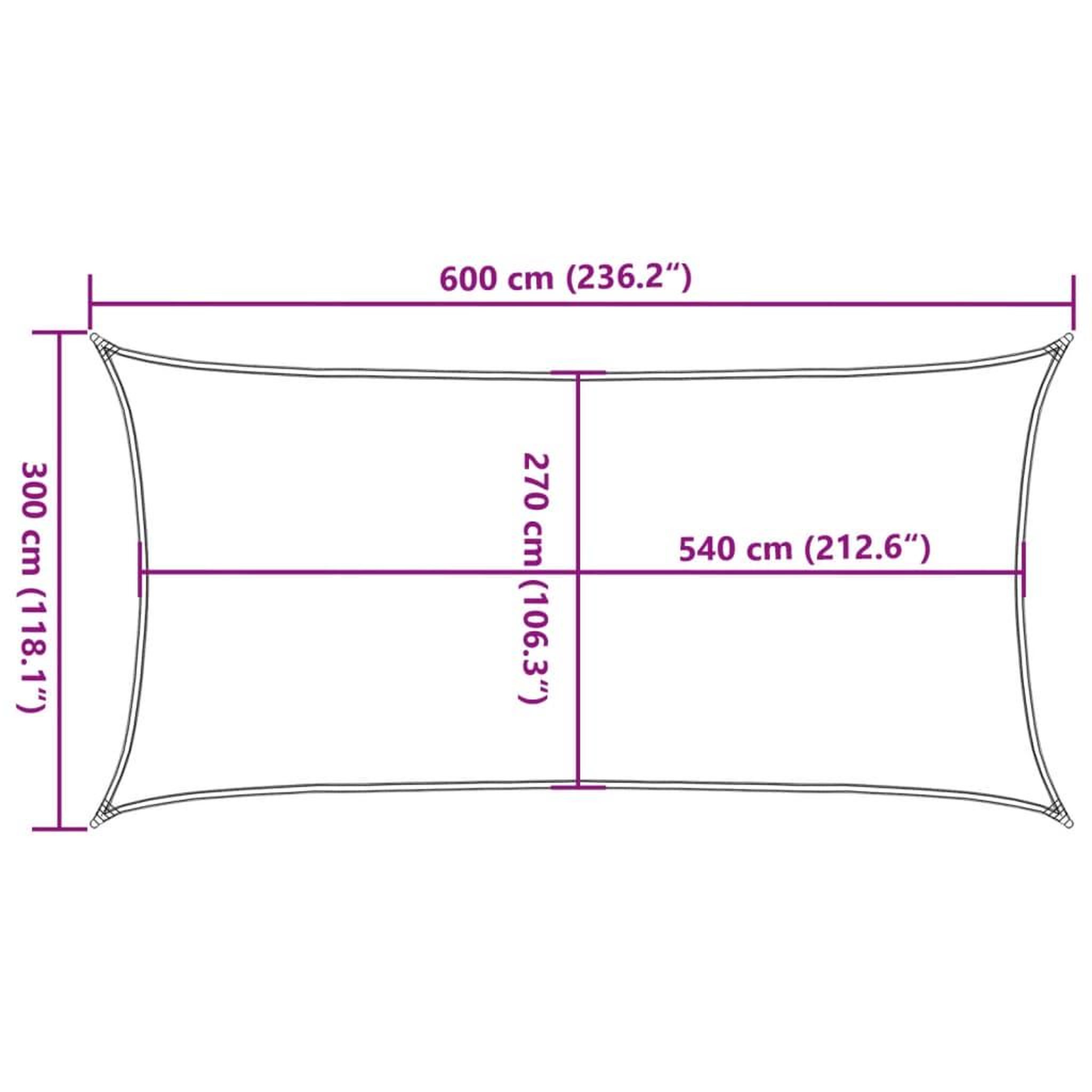 Voir la diapositive 6 : VIDAXL Voile d'ombrage 160 g/m^2 Blanc 3x6 m PEHD