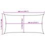 Voir la diapositive 6 : VIDAXL Voile d'ombrage 160 g/m^2 Blanc 3x6 m PEHD