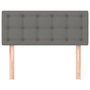 Voir la diapositive 3 : VIDAXL Tete de lit Gris fonce 90x5x78/88 cm Tissu