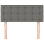 Voir la diapositive 3 : VIDAXL Tete de lit Gris fonce 90x5x78/88 cm Tissu
