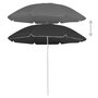 Voir la diapositive 2 : VIDAXL Parasol de jardin avec mat en acier anthracite 180 cm