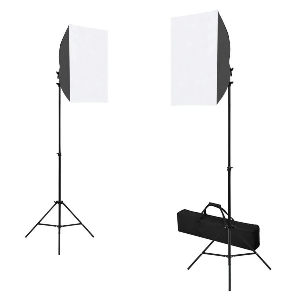 VIDAXL Kit de studio photo boîtes a lumiere toile de fond reflecteur
