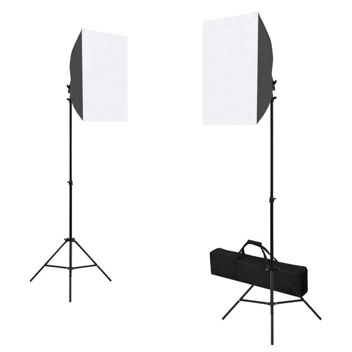 VIDAXL Kit de studio photo boîtes a lumiere toile de fond reflecteur
