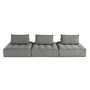 Voir la diapositive 6 : LISA DESIGN Marisol - canapé modulable droit 3 places - velours texturé