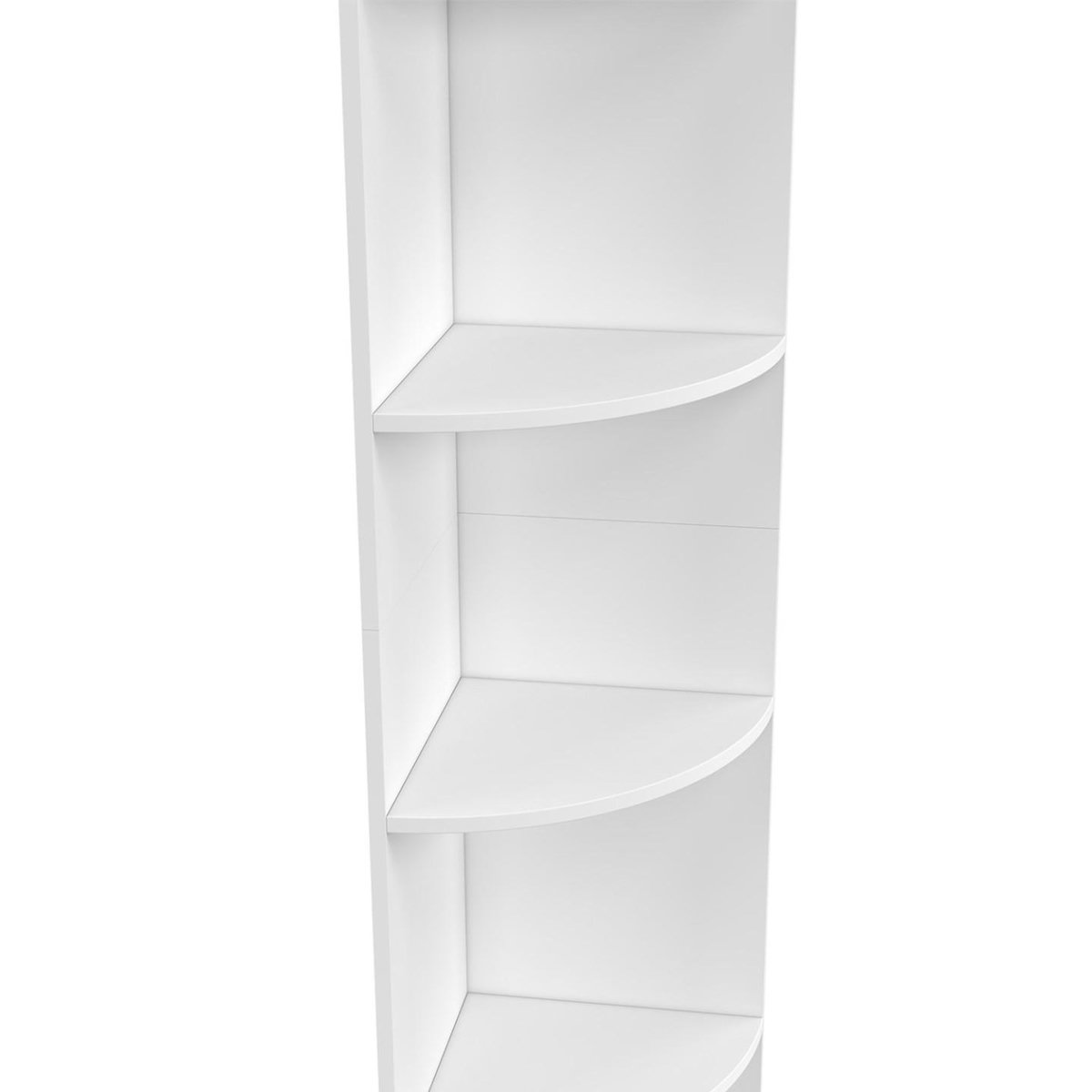 ID MARKET Etagère murale d'angle MODULA 5 niveaux blanche à poser ou à fixer