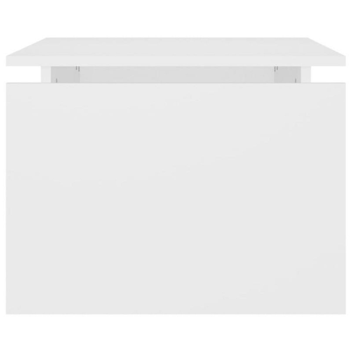 VIDAXL Table basse blanc 68x50x38 cm bois d ingénierie