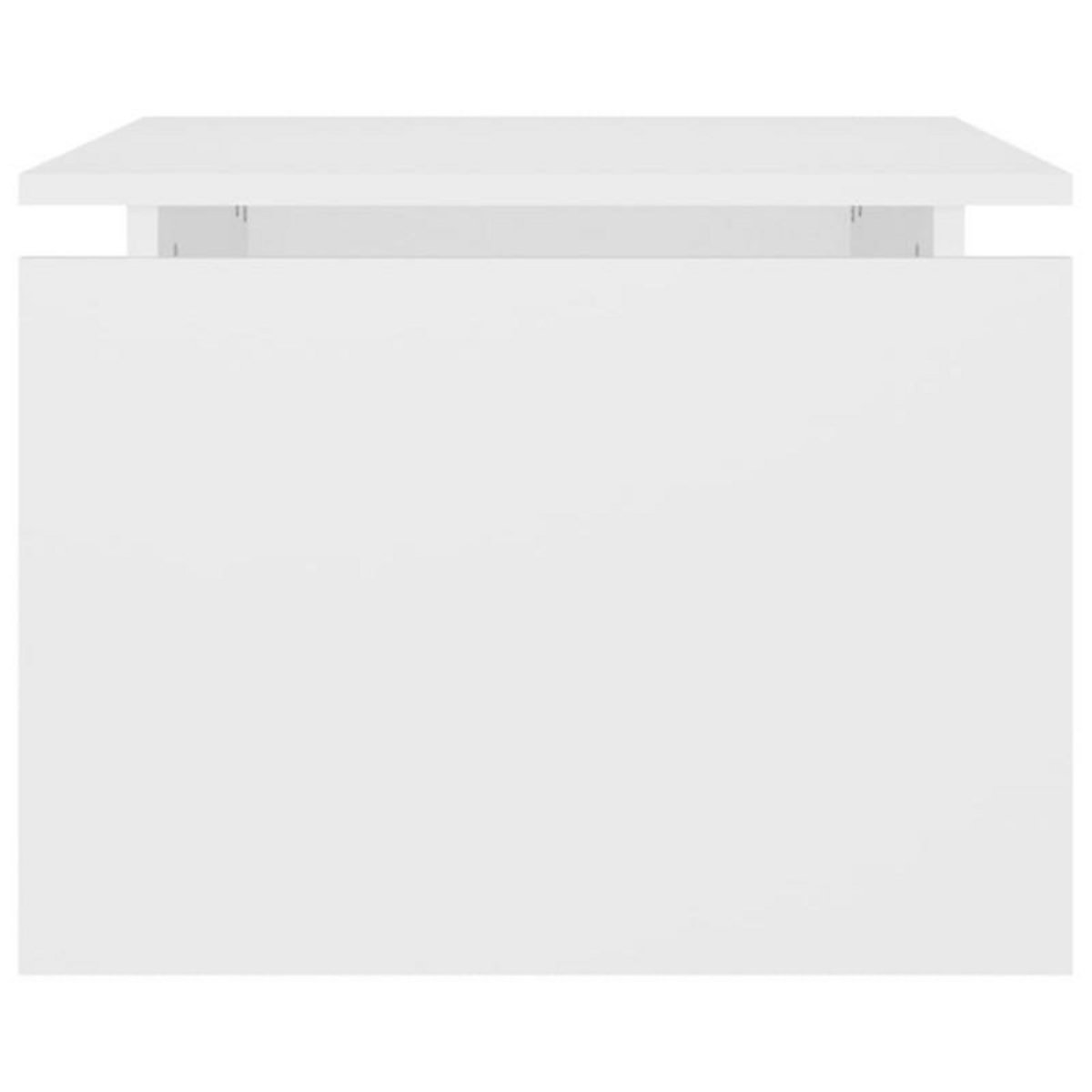 VIDAXL Table basse blanc 68x50x38 cm bois d ingénierie