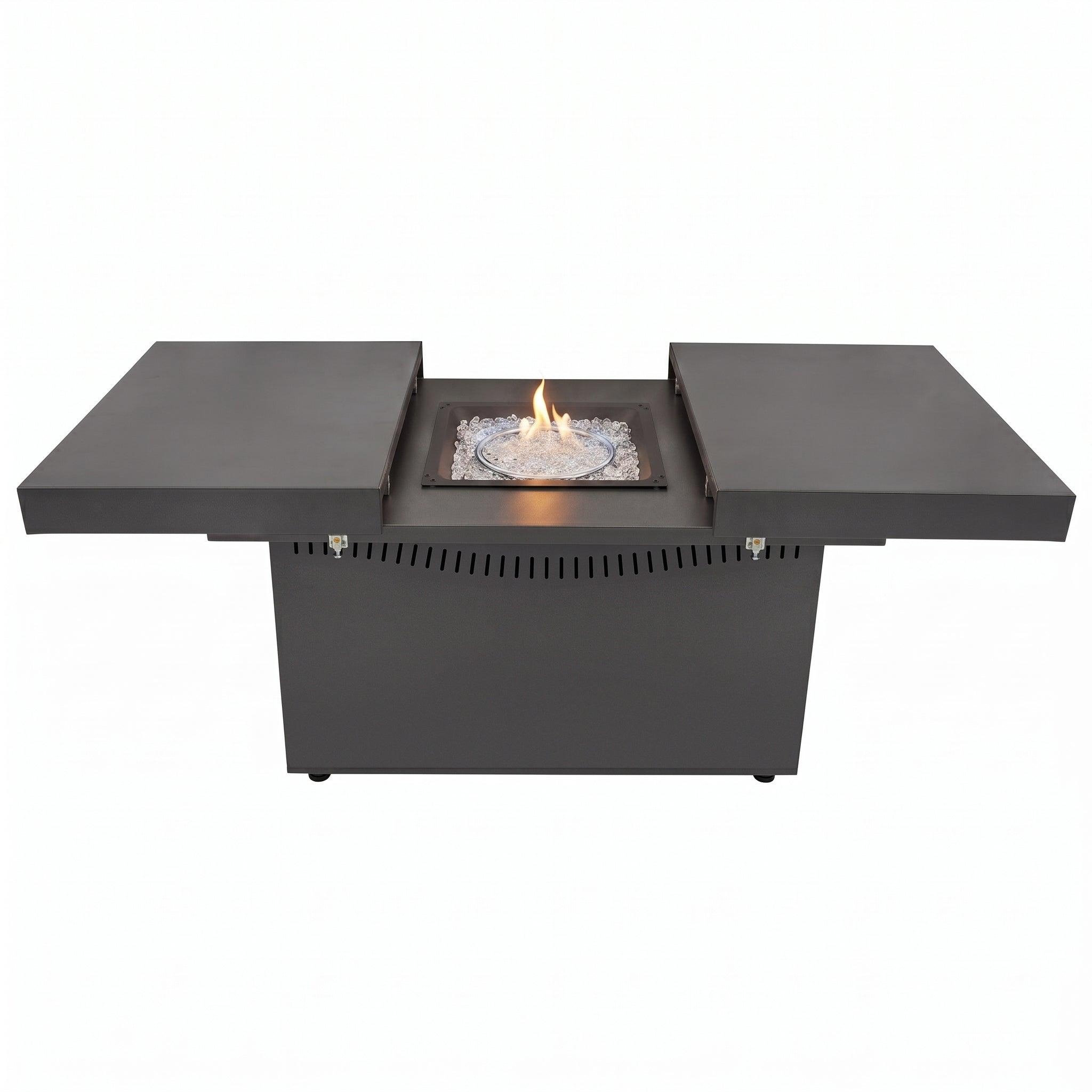 Voir la diapositive 3 : JARDI Salon de jardin inclinable 5 places avec brasero